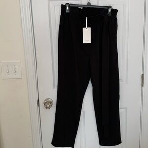 Grace Karin Women’s Elastic High Waist Belted Pencil Dressy Paper Bag Pant-NWT